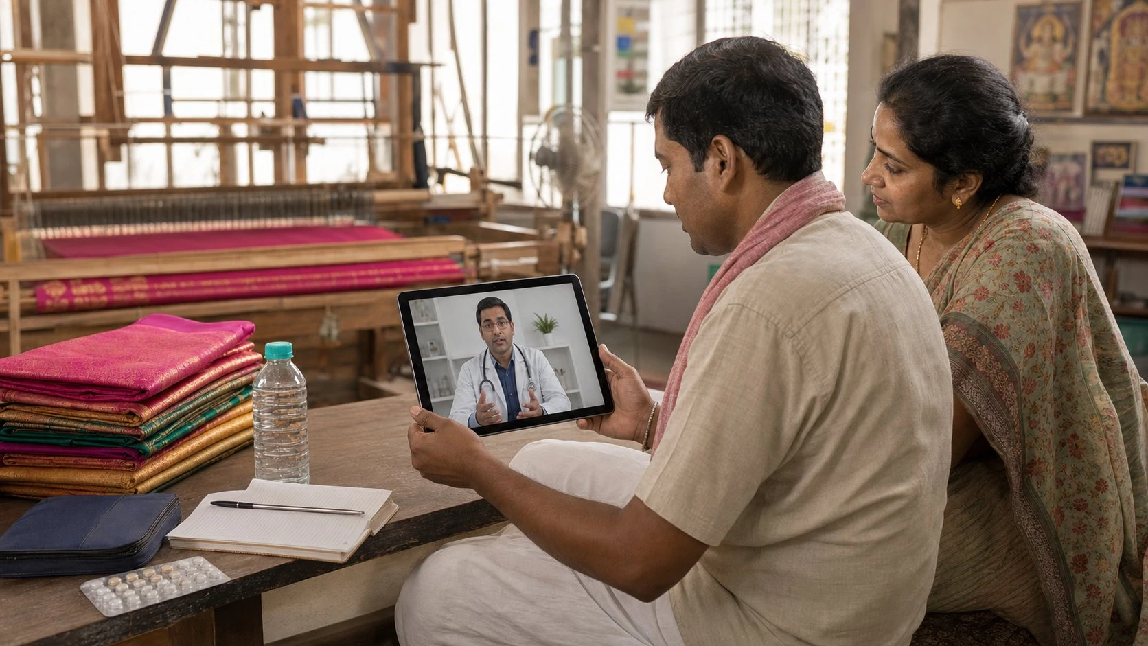 Doctor Consultation for Silk Weavers and Families in Kanchipuram