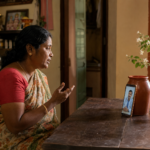 Patient in Madurai having an online doctor consultation from home