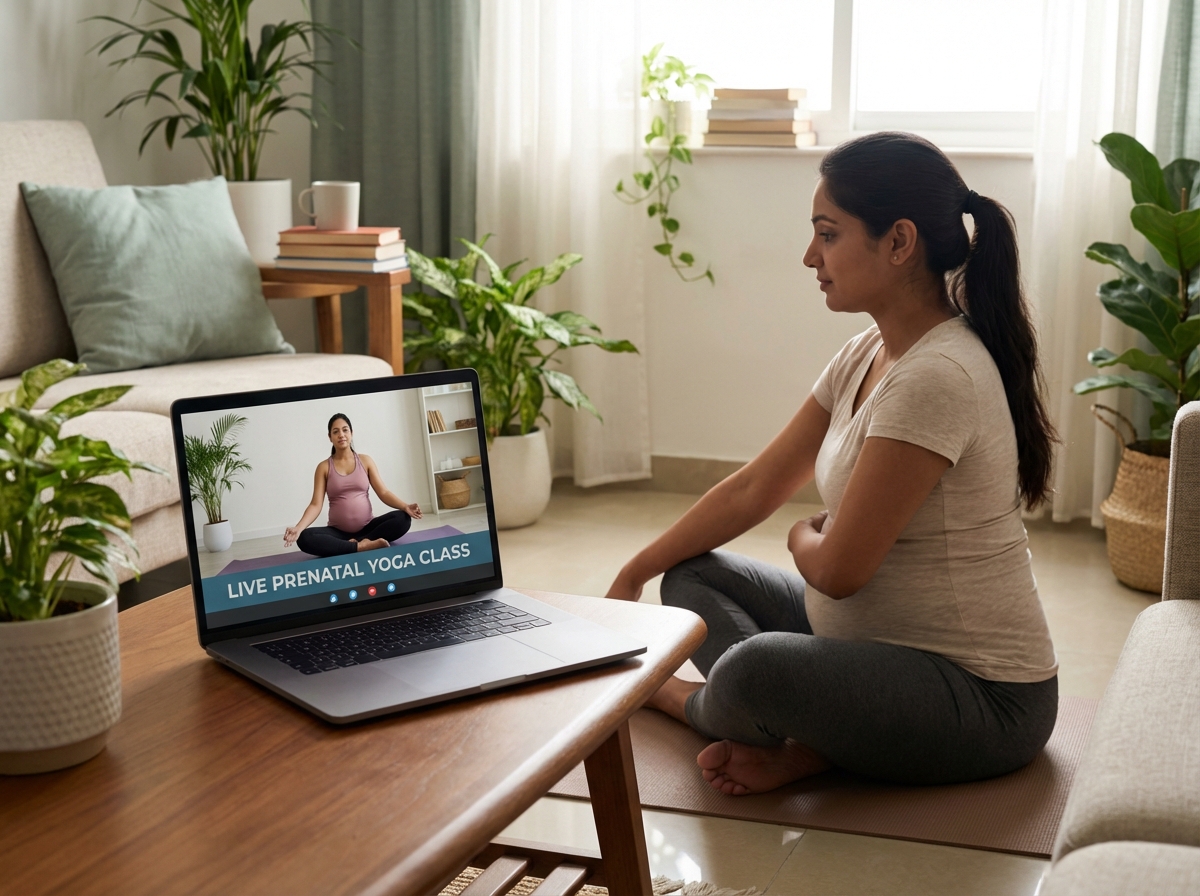 Prenatal Exercises and Yoga via Telehealth: Safe Pregnancy Fitness from Home