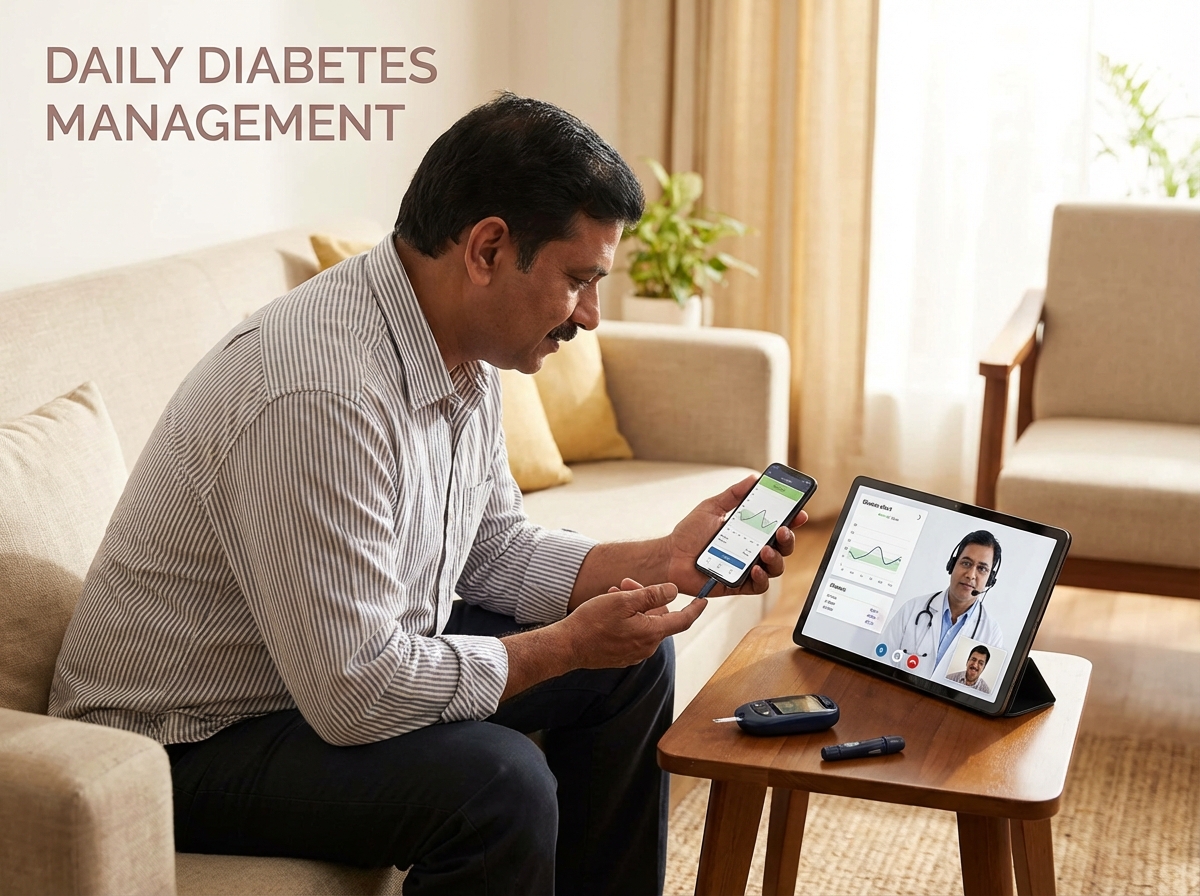 Managing Diabetes Online: How Teleconsultation Improves Blood Sugar Control in India